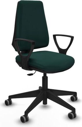 Piqueras y Crespo Piqueras Y Crespo - Elche Cp Similpiel Verde Botella Brazos Fijos Base Piramidal Ruedas Engomadas 65mm