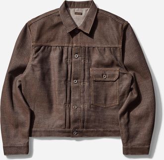 KAPITAL Men s Century Denim 1st Jacket Persimmon / Indigo