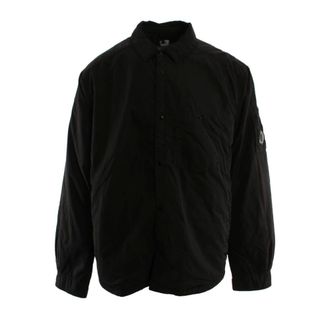 C.P. Company Light Jackets, male, Black, Size: 2XL Padded Overshirt