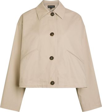 Emporio Armani Cotton-twill Jacket - Light Brown - 48 (UK16 / XL)