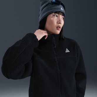 Nike Womens Nike ACG Canwell Glacier Therma-FIT ADV Full-Zip Jacket in Black | HV4705-010