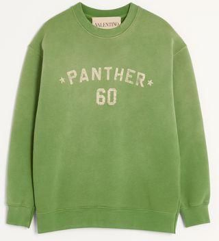 Valentino Cotton Sweatshirt With Chez Valentino Print And Embroidery Man LAUREL 3XL