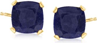 Ross-Simons Sapphire Martini Stud Earrings in 14kt Yellow Gold
