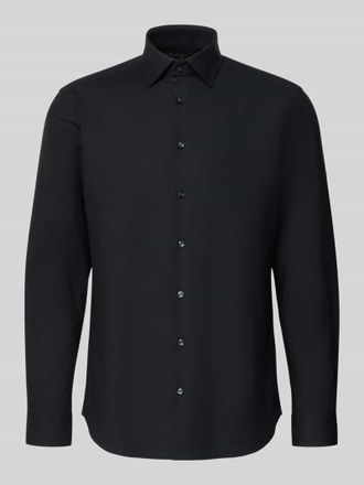 Christian Berg Regular Fit Businesshemd mit Kentkragen in Black, Gr&ouml;&szlig;e 39/40