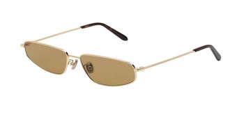 Retro Superfuture ISEDRA SENAPE FK5 Mens Sunglasses Gold Size 59