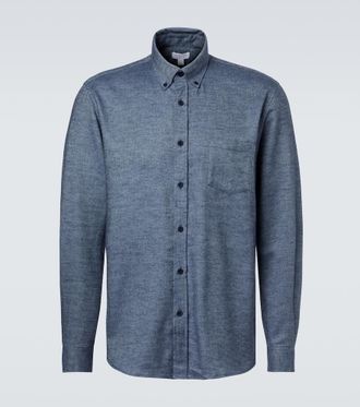 Sunspel Camicia in flanella di cotone