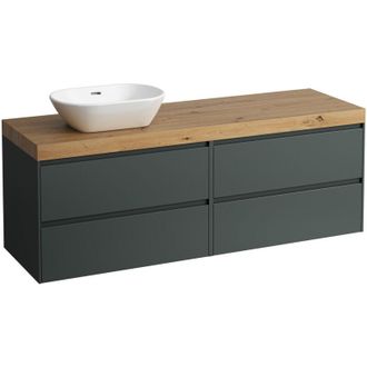 Laufen Lani Plan de toilette ch&ecirc;ne sauvage incl. meuble - Laufen