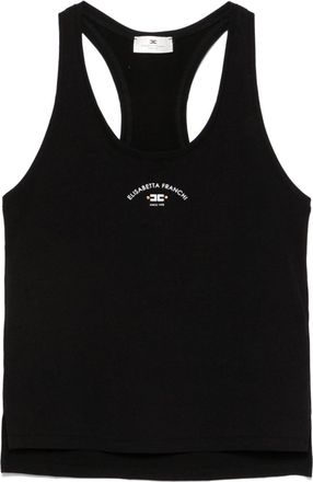 Elisabetta Franchi Top con stampa - Nero