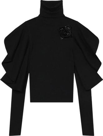 Blumarine Turtleneck - Dames - Coltruien - Zwart - L - Wol - Truien & Vesten