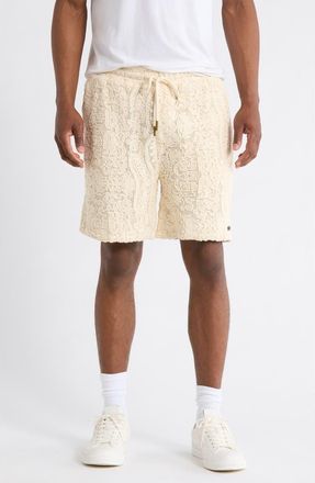 Honor The Gift Mind Maze Lace Knit Shorts in Natural at Nordstrom, Size Xx-Large