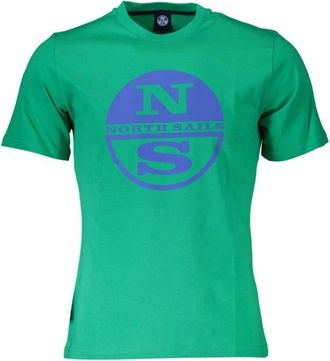 North Sails Katoenen T-shirt - Heren - T-shirts - Groen - L - Katoen - Tops