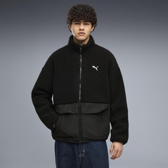 Puma Giacca ibrida Re:Fibre dal taglio morbido da uomo, Abbigliamento, Nero, XXL