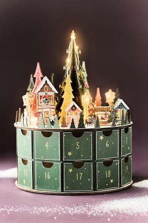 Anthropologie Maren Baxter Light-Up Wooden Advent Calendar