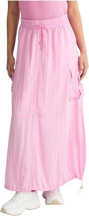 Liu Jo Cargo Long Skirt with Functional Details - female - Liu Jo - Maxi Skirts - Pink - XS - Skirts