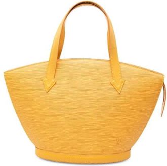 Louis Vuitton Tweedehands leren Louis Vuitton tassen - Dames - Vintage Handtas - Geel - ONE Size - Vintage