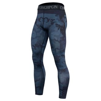 Generic Mens Camouflage Leggings Mens Base Layer Leggings Quick Dry Running Tights Athletic Sports Tights Bicycle Compression Trousers Stretch Compression Pan