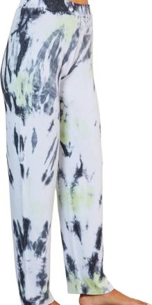 French Kyss Marble Wash Pants In Lime