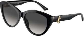 Jimmy Choo London Authentieke Premium Bril met Topkwaliteit - Dames - Zonnebrillen - Zwart - 55 MM - Accessoires