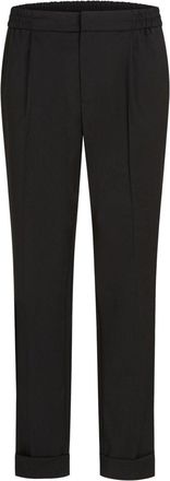 Karl Lagerfeld tailored wool-blend trousers - men - Recycled Polyester/Polyester/Virgin Wool/Elastane - L - Black