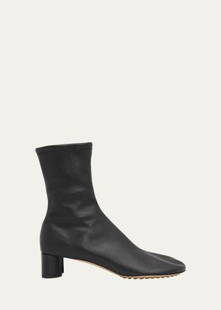 Bottega Veneta 40mm Cherry St Stretch Leather Ankle Boots
