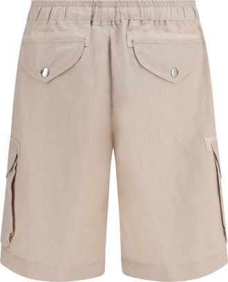 Brunello Cucinelli Mens Bermuda Juta Linen; Cotton Shorts