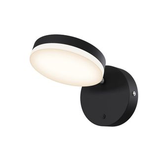 Maytoni Applique Da Parete Moderno Fad Metallo Nero Acrilico 1 Luce Led 6w