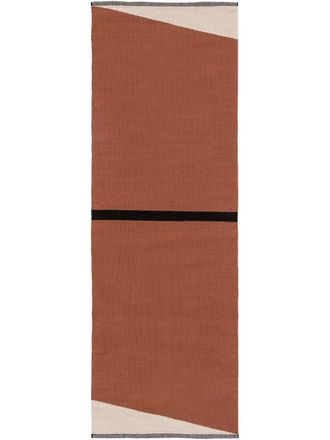 benuta Alfombra de algod&oacute;n terracotta 70x200