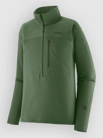 Patagonia R1 Ultralight 1/2 Half-Zip Jersey verde