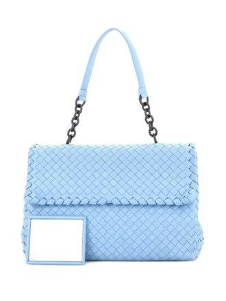 Bottega Veneta Olimpia Intrecciato Nappa Small shoulder bag - women - Calf Leather - One Size - Blue