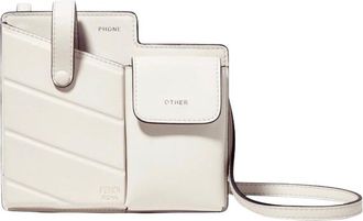 Fendi White Bustine Mini Century Crossbody Bag