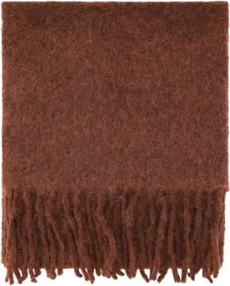 Jacquemus LEcharpe Carro - Heren - Wintersjaals - Bruin - ONE Size - Wol - Accessoires