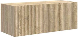 vidaXL TV Wall Cabinet Sonoma 78.5 x 31 x 29.5 cm Engineered Wood vidaXL