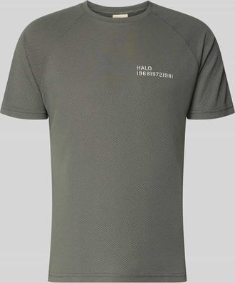 Halo T-Shirt mit Label-Print Modell SORONA in Dunkelgrau, Gr&ouml;&szlig;e XXL