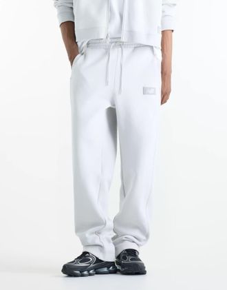 New Balance Athletics pantaloni in pile realizzati in grey matter-Grigio