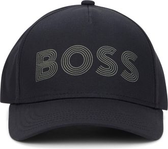 HUGO BOSS Mens Cotton Baseball Cap Black Hat
