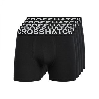 Crosshatch Heren Astral Boxershorts (Set van 5) (Zwart)
