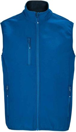 SOLS Heren Falcon Softshell Bodywarmer met rits (Koningsblauw)