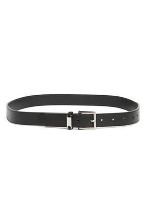 Frame Denim The Square Buckle Suede Belt in Black at Nordstrom Rack, Size Medium