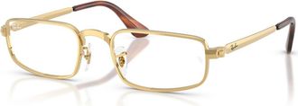 Ray-Ban 54mm Rectangle optical glasses in Gold at Nordstrom