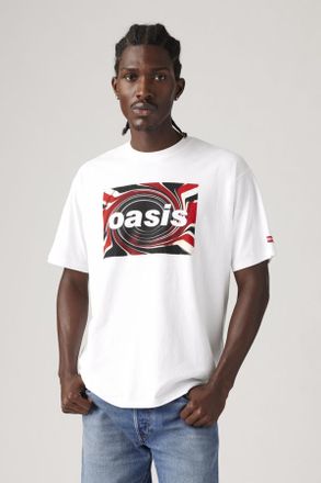 Levi's X Oasis T-shirt Band - Uomo - 2XL - Bianco / Oasis Union Jack White+