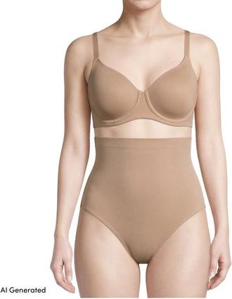 Lands End High Waist Brief Contour Flex Bottoms 2 Pack in Clay Bisque at Nordstrom, Size X-Large