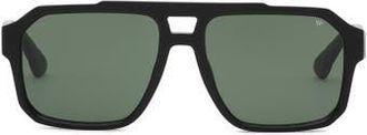 Philipp Plein Sunglasses Men in Black/green at Nordstrom, Size +0.00