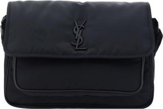 Saint Laurent Black Econyl Niki Messenger Bag