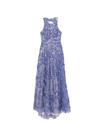 Saiid Kobeisy Embroidered Tulle Long Dress