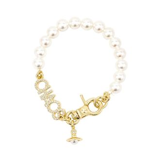 Vivienne Westwood Accessoires, Dames, Geel, ONE Size, Chaos Parel Armband