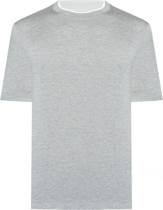 Brunello Cucinelli Grey Crew Neck T-shirt