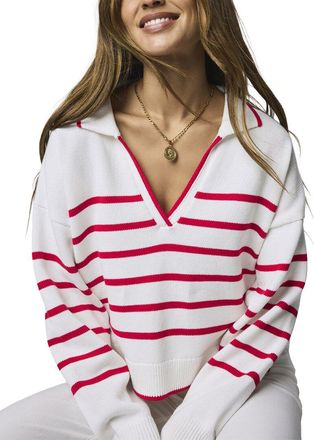 Splendid Arden Stripe Polo Sweater