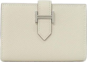 Herm&egrave;s White Epsom Leather Wallet (Bi-Fold) (Pre-Owned)