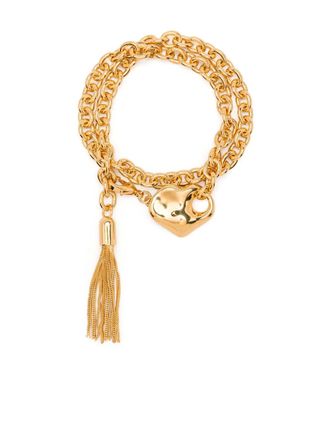 Tom Ford tassel-embellished bracelet - women - Brass - One Size - Gold