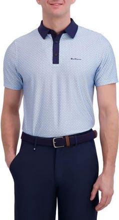 Ben Sherman Linear Tech Jersey Golf Polo in Light Blue at Nordstrom Rack, Size Xx-Large